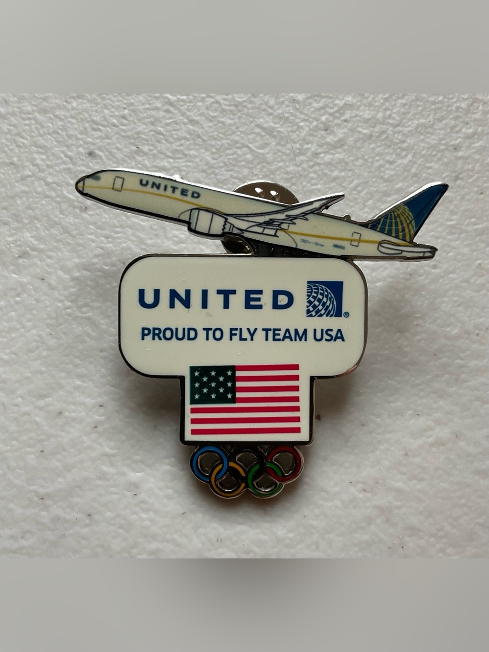 2016 Rio Olympics Team USA x United Airlines Pin
